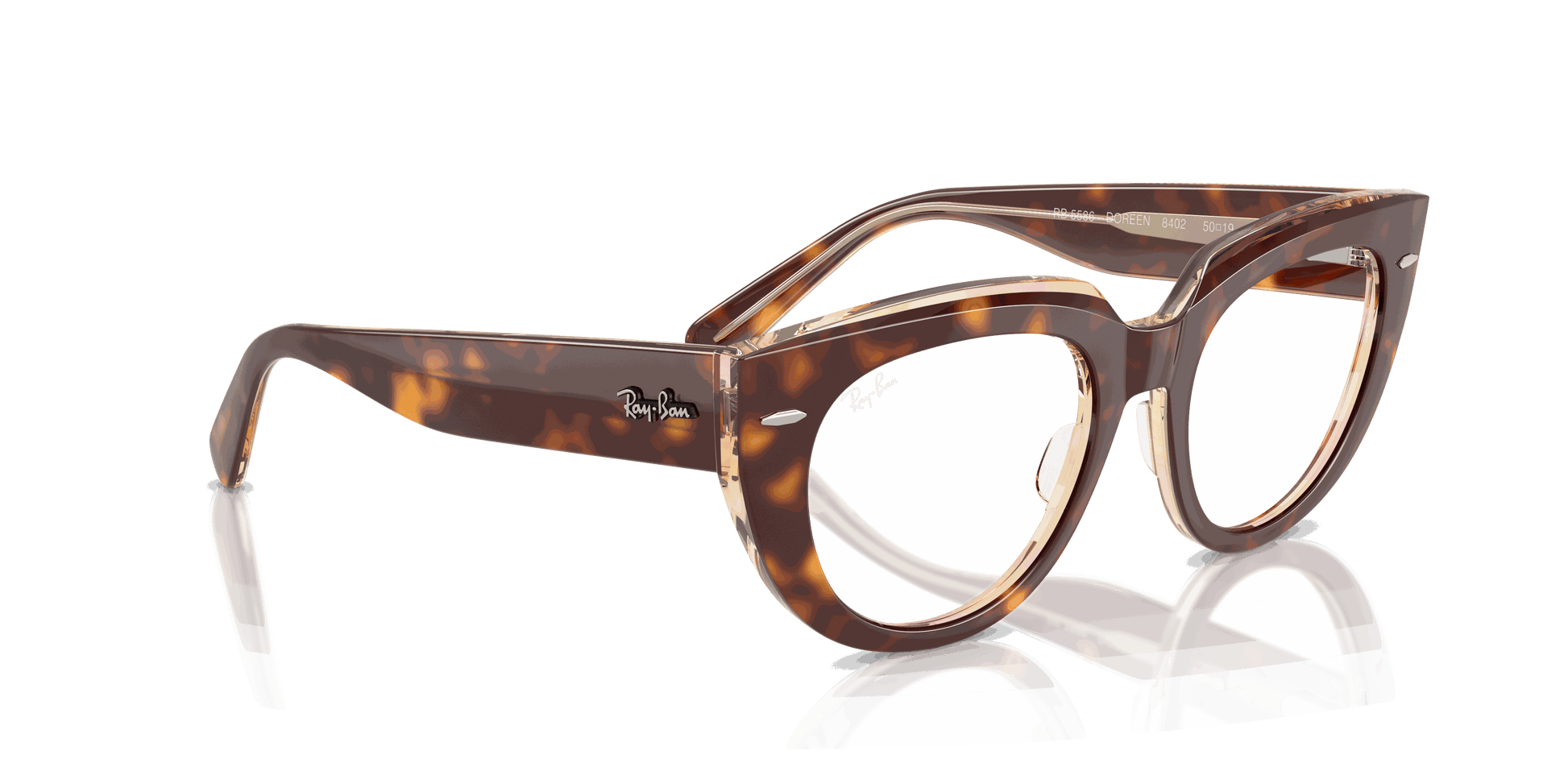[Clear Lenses, Polished Light Havana On Multicolor Frame]