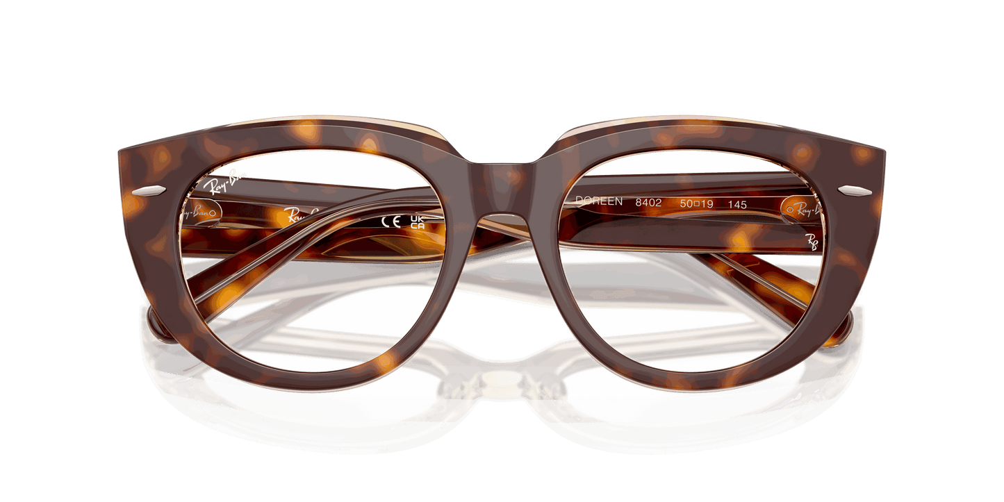 [Clear Lenses, Polished Light Havana On Multicolor Frame]
