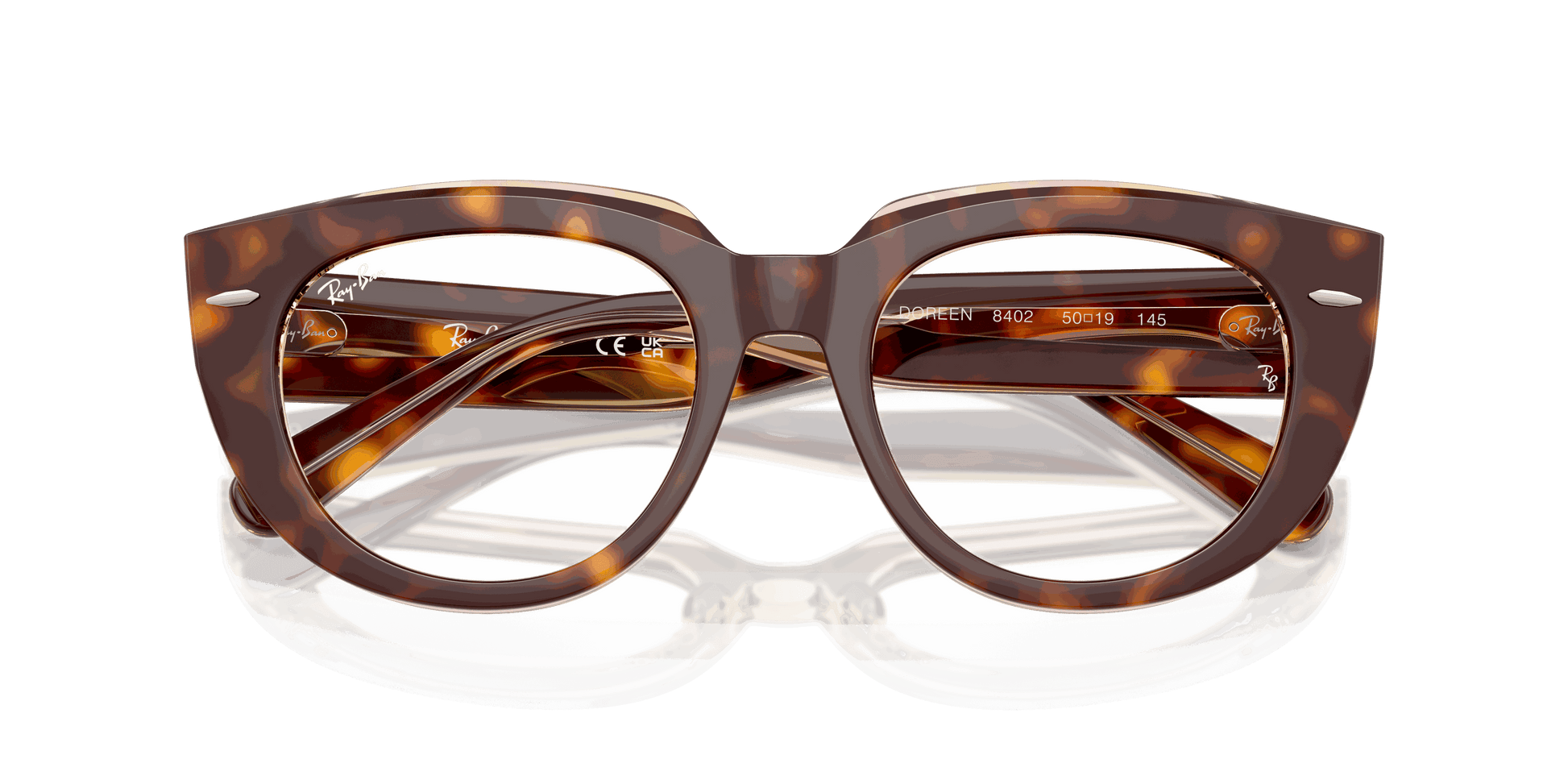[Clear Lenses, Polished Light Havana On Multicolor Frame]