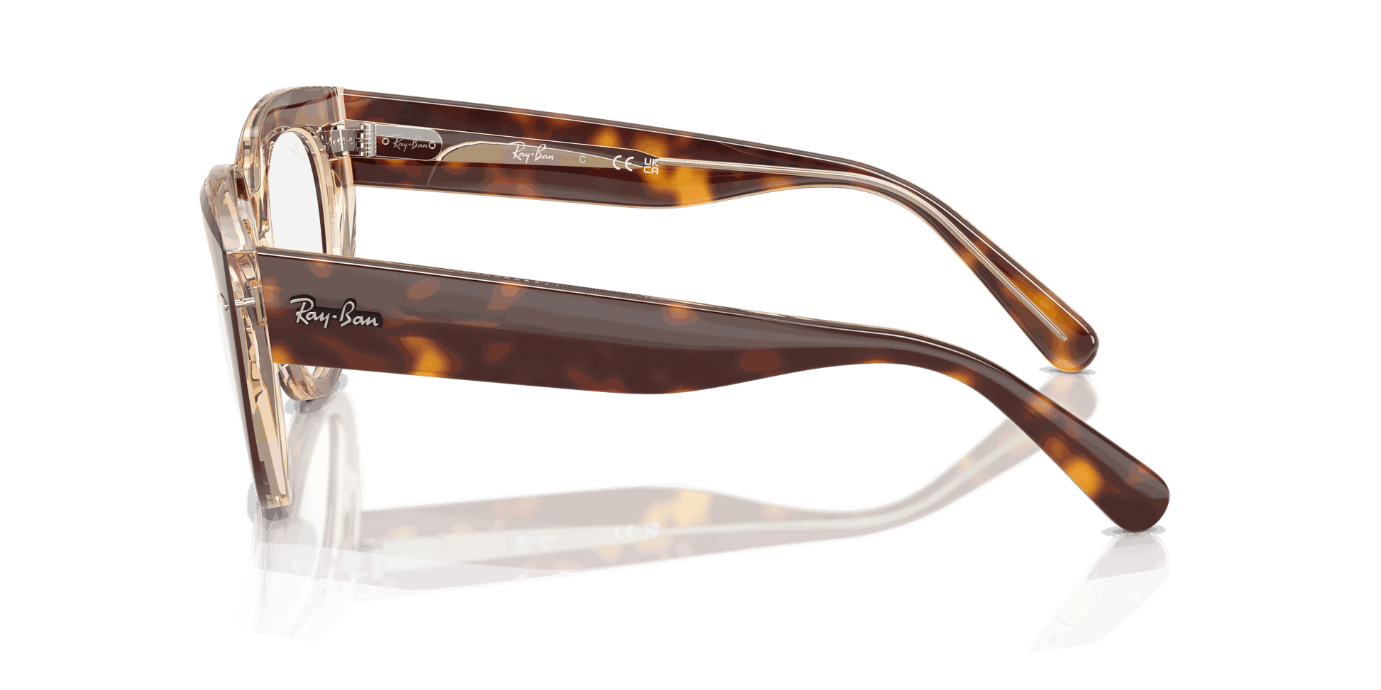 [Clear Lenses, Polished Light Havana On Multicolor Frame]