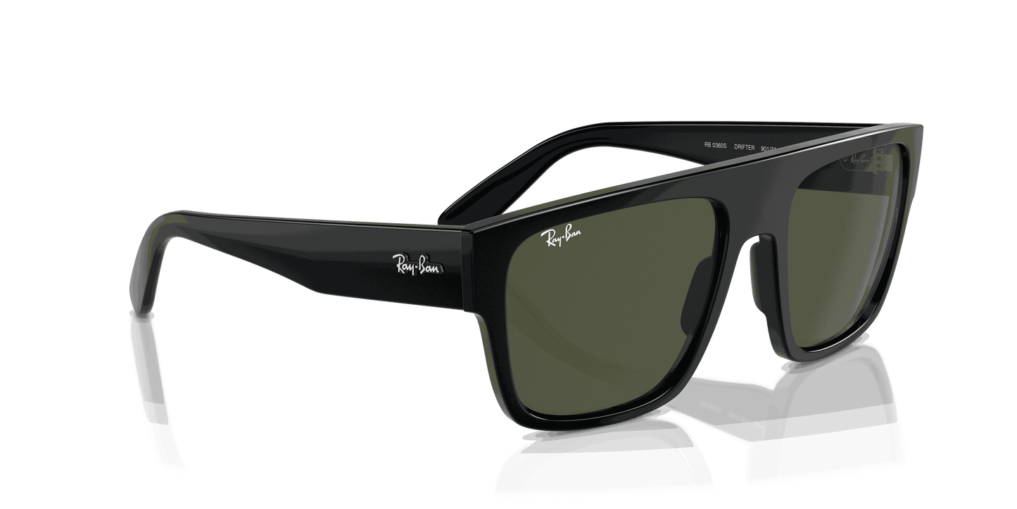 [Green Lenses, Polished Black Frame]
