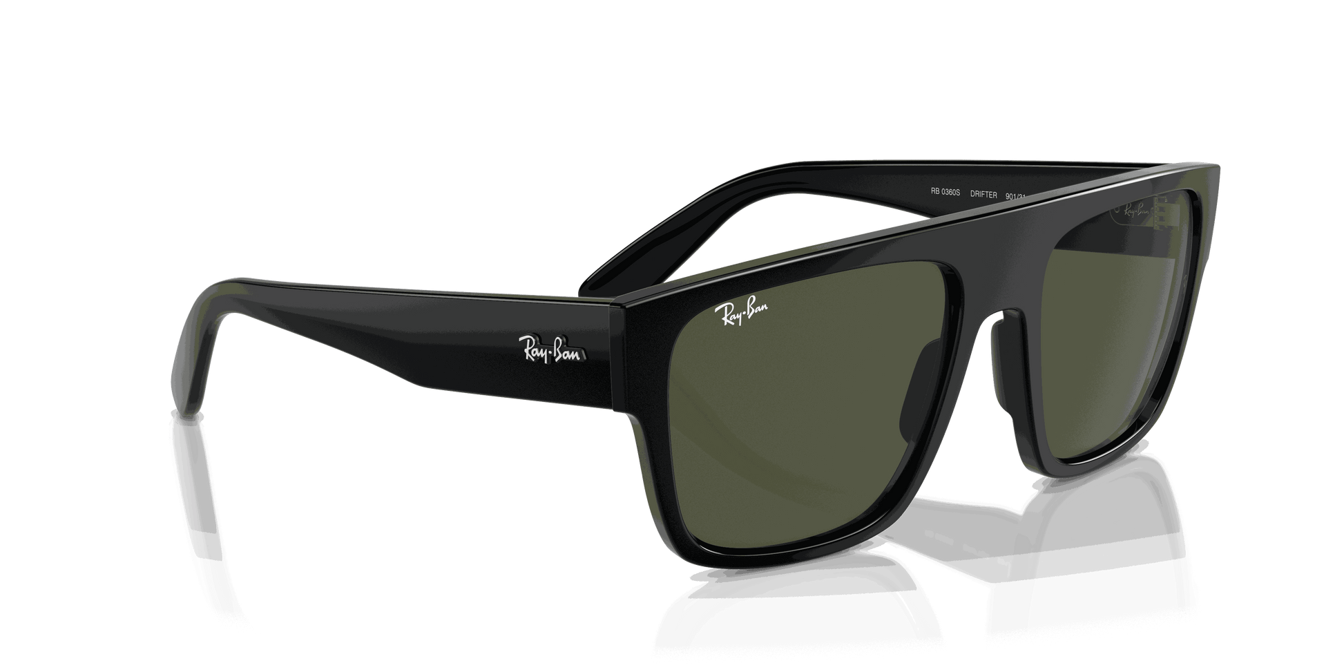 [Green Lenses, Polished Black Frame]