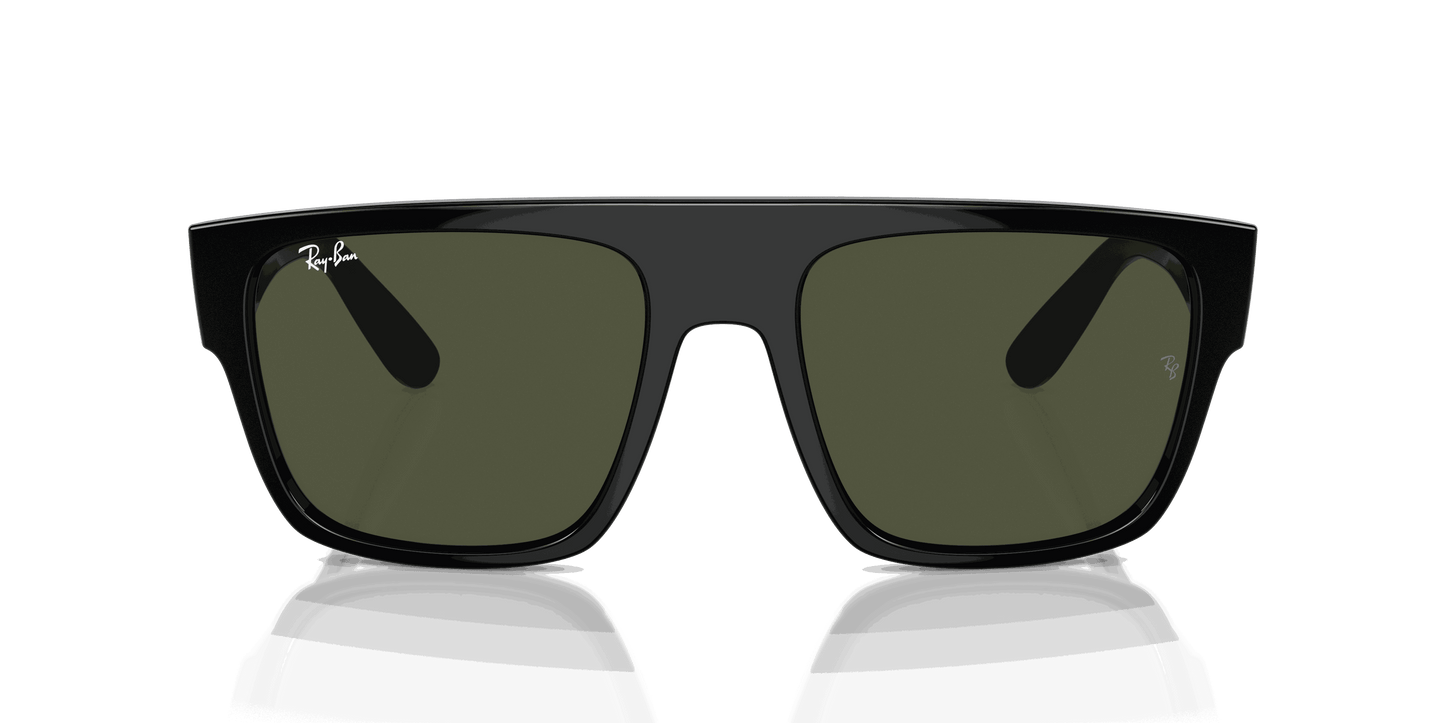 [Green Lenses, Polished Black Frame]
