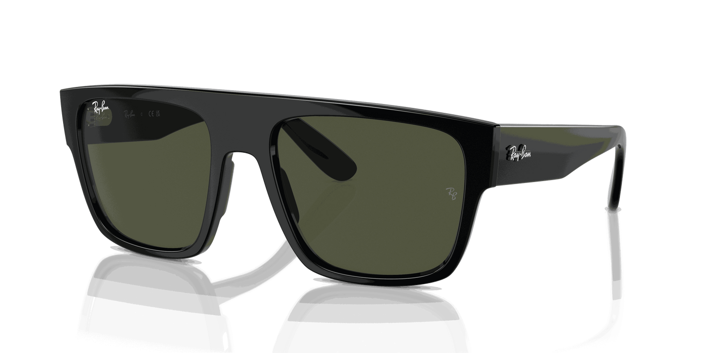 [Green Lenses, Polished Black Frame]