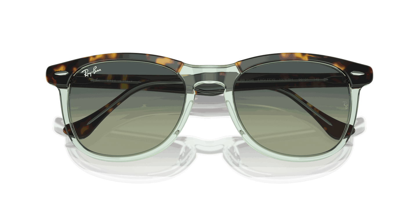 [Green Lenses, Polished Havana On Transparent Green Frame]