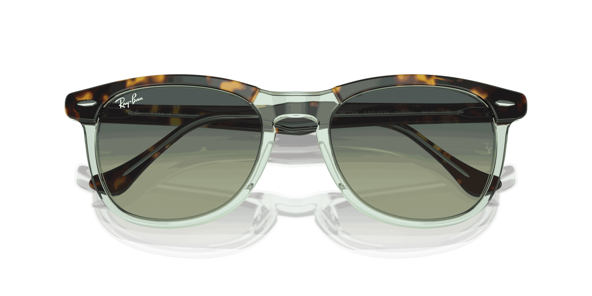 [Green Lenses, Polished Havana On Transparent Green Frame]