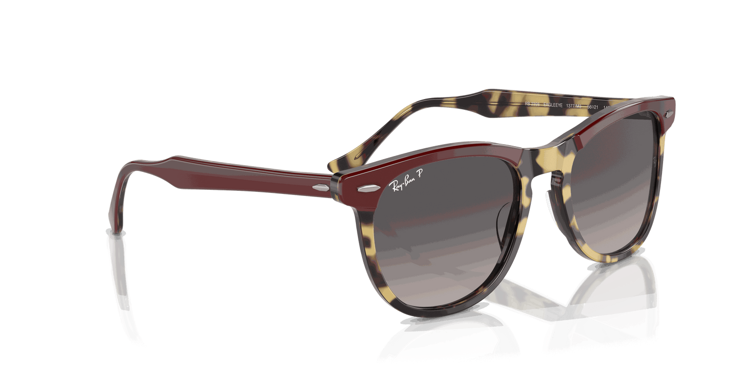 [Grey Lenses, Polished Bordeaux On Yellow Havana Frame]