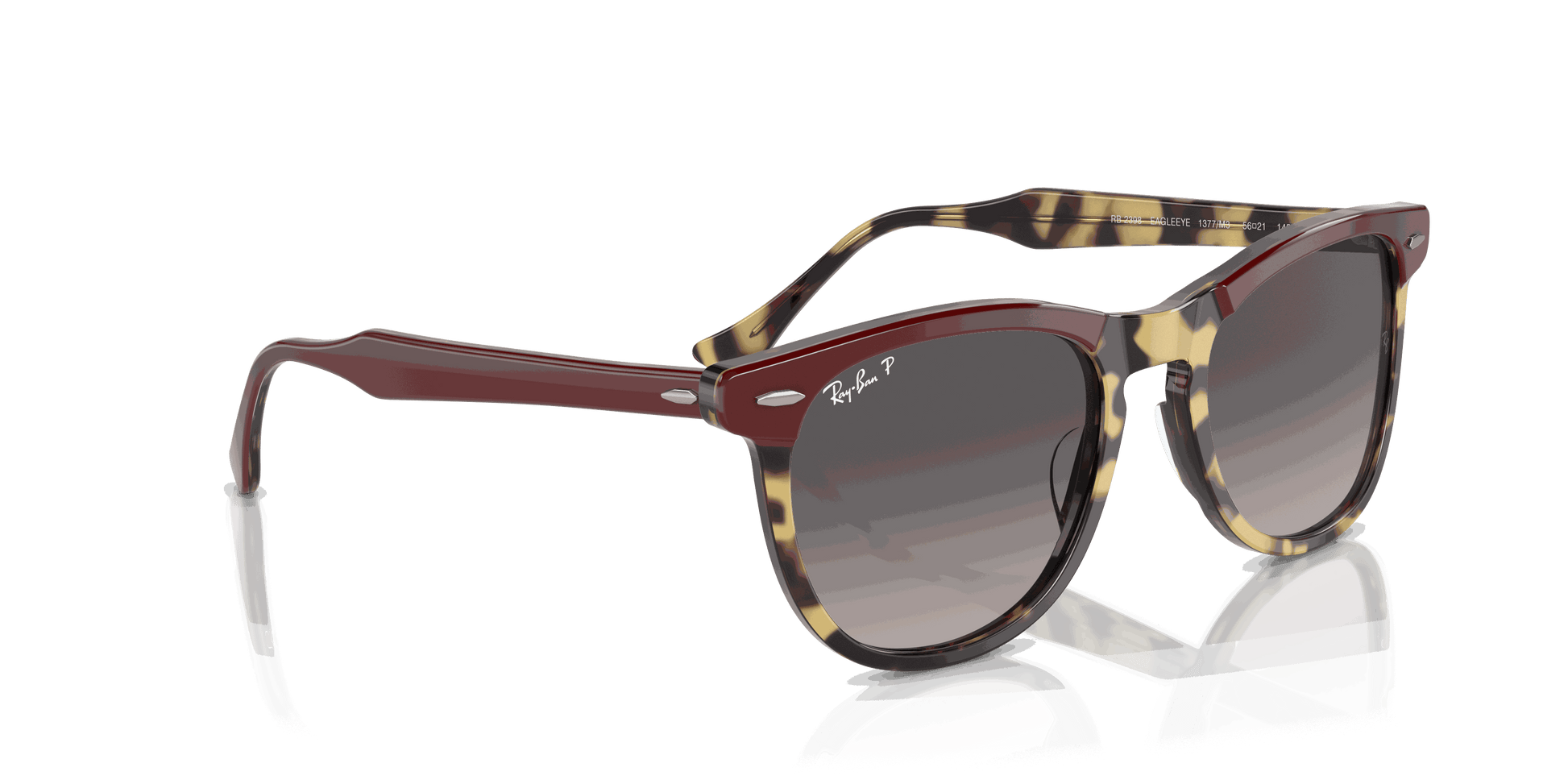 [Grey Lenses, Polished Bordeaux On Yellow Havana Frame]