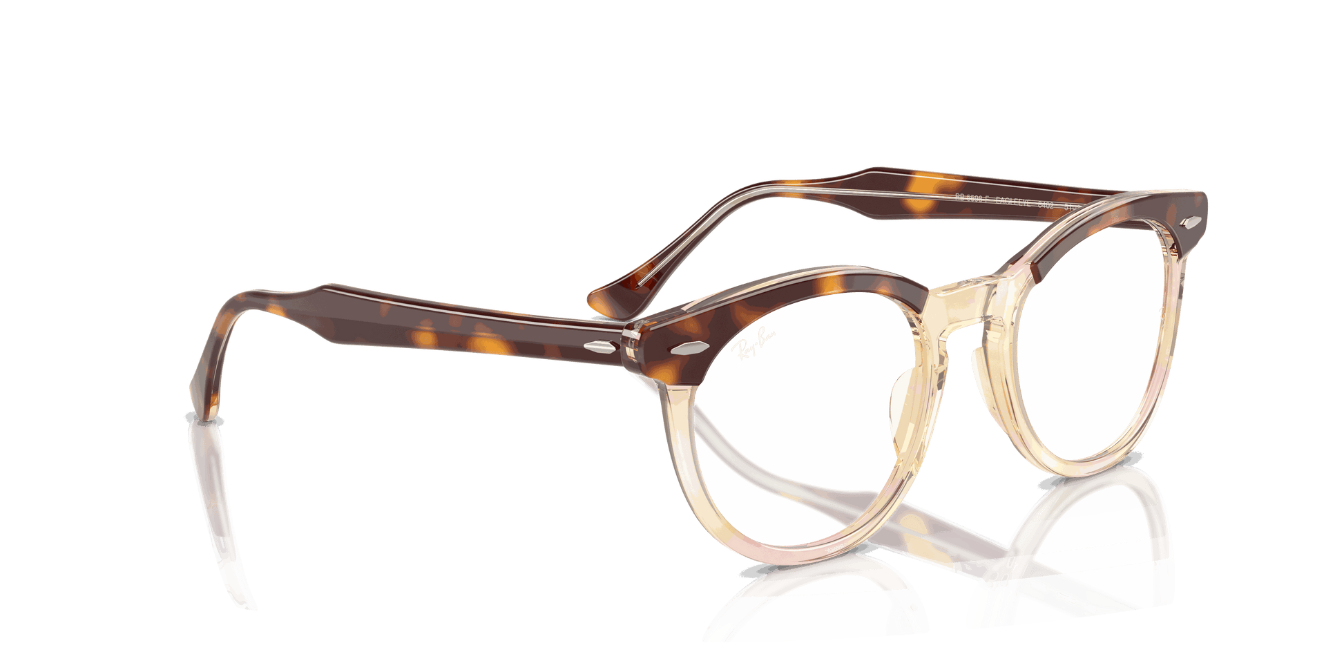 [Clear Lenses, Polished Light Havana On Multicolor Frame]