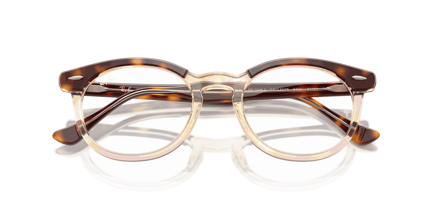 [Clear Lenses, Polished Light Havana On Multicolor Frame]