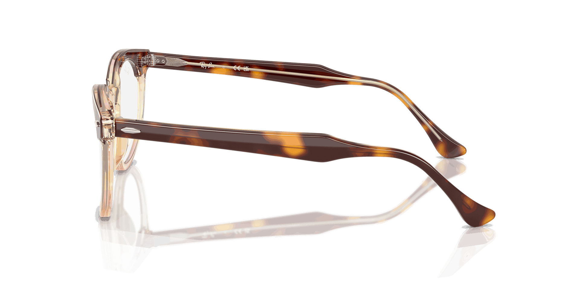 [Clear Lenses, Polished Light Havana On Multicolor Frame]