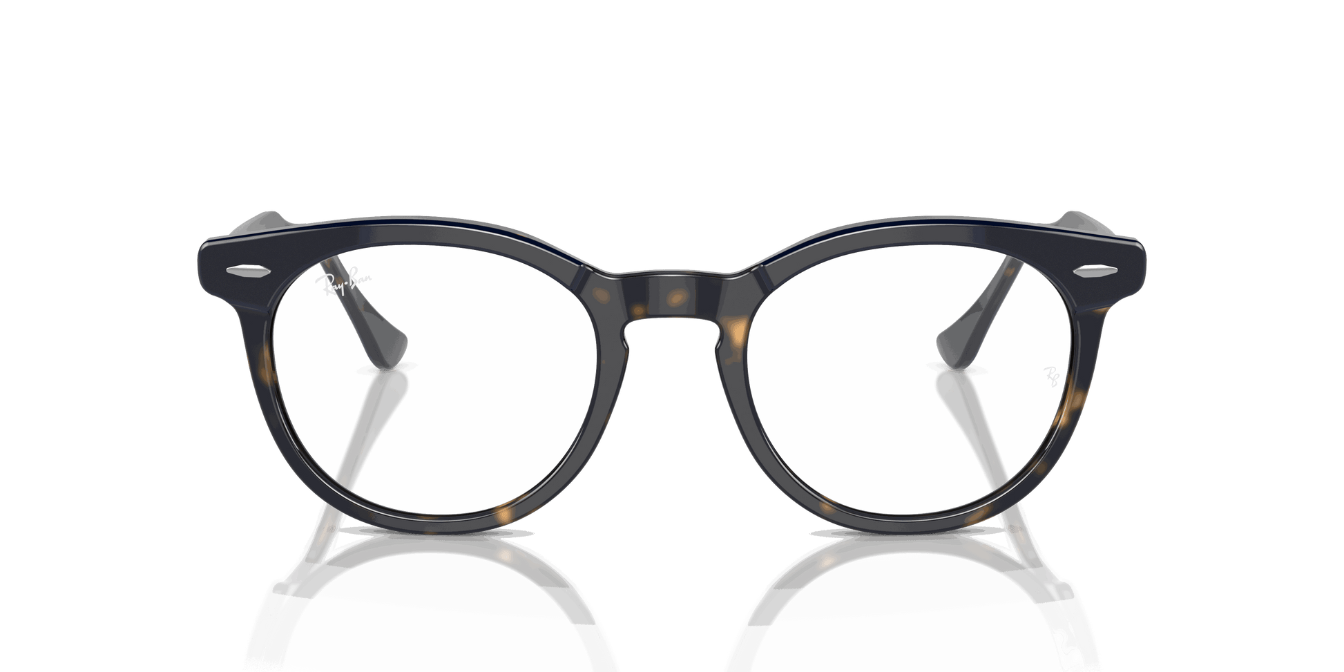 [Clear Lenses, Polished Blue On Havana Frame]