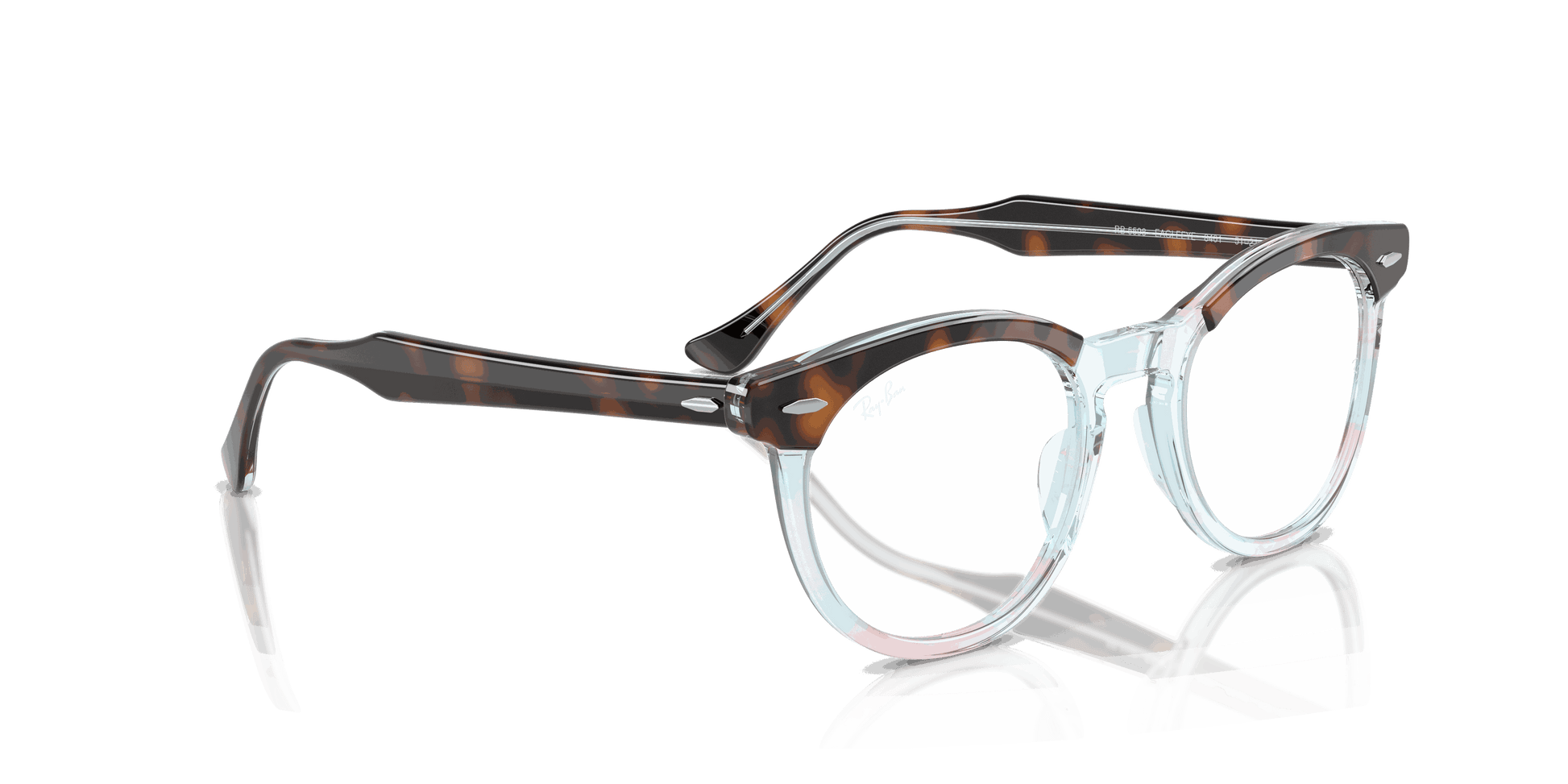 [Clear Lenses, Polished Dark Havana On Multicolor Frame]