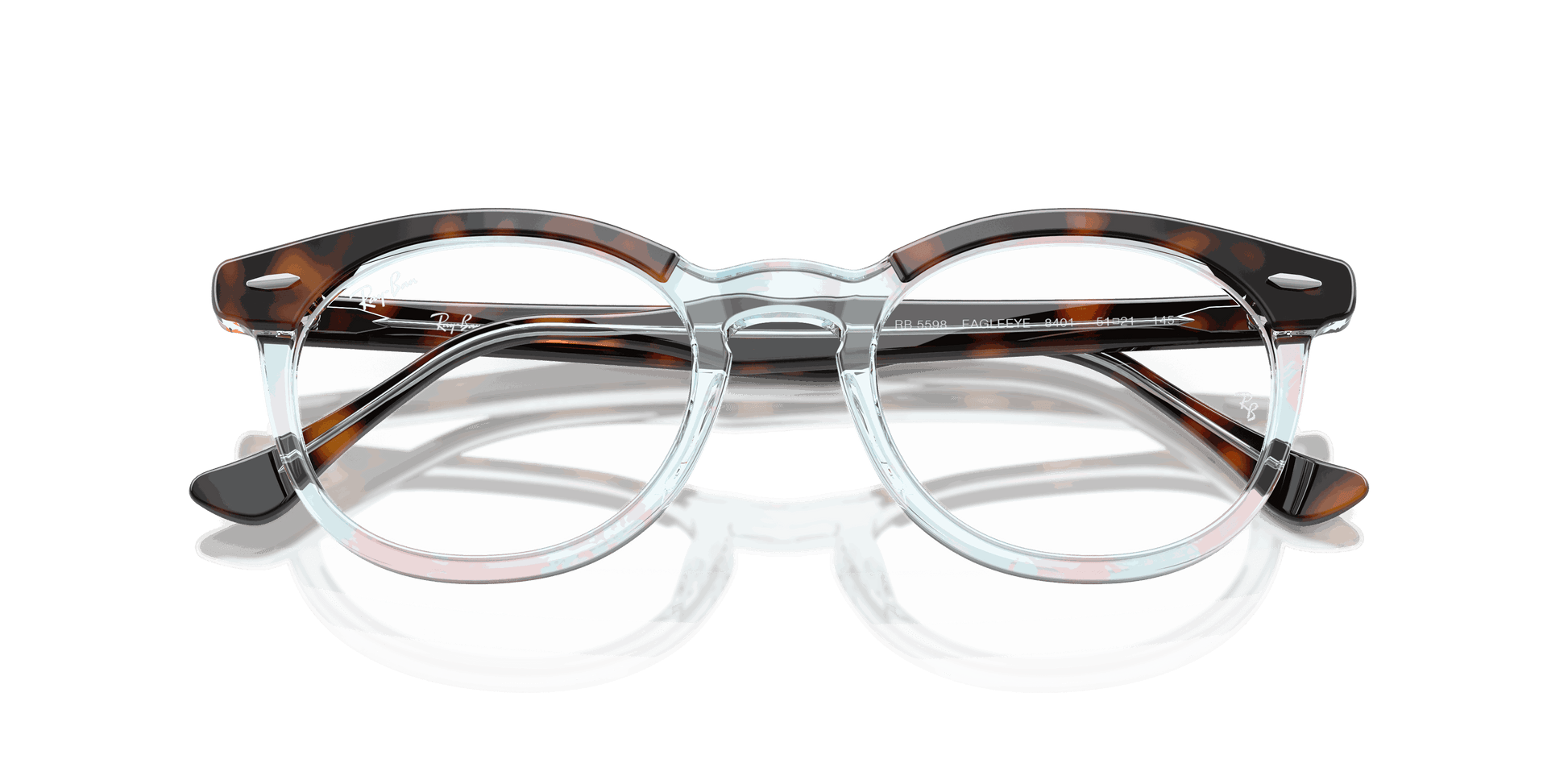[Clear Lenses, Polished Dark Havana On Multicolor Frame]