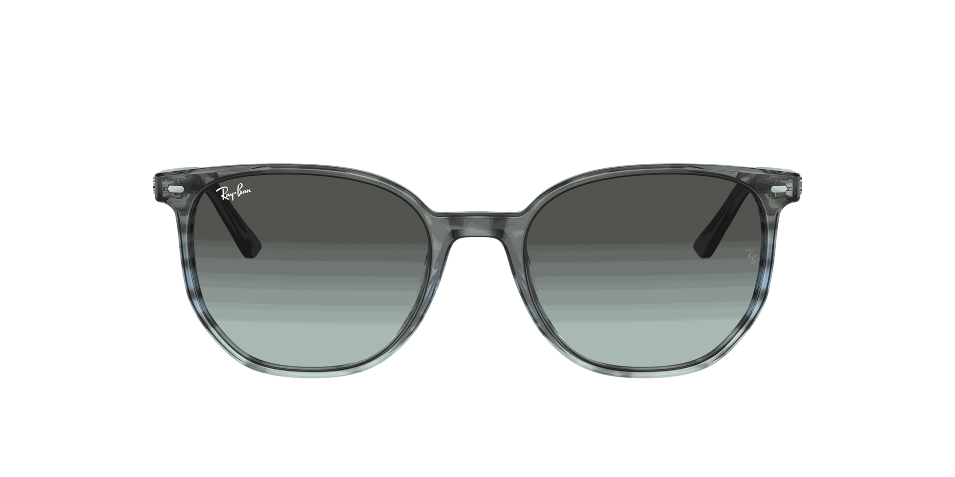 [Blue & Black Lenses, Polished Striped Grey & Blue Frame]