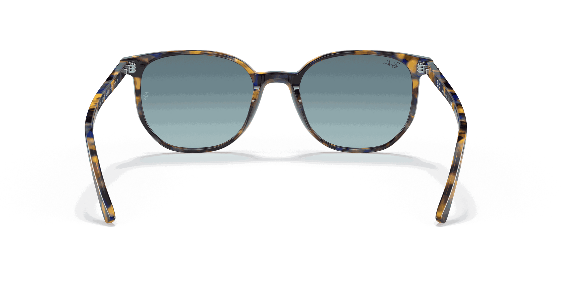 [Blue Gradient Lenses, Polished Yellow & Blue Havana Frame]