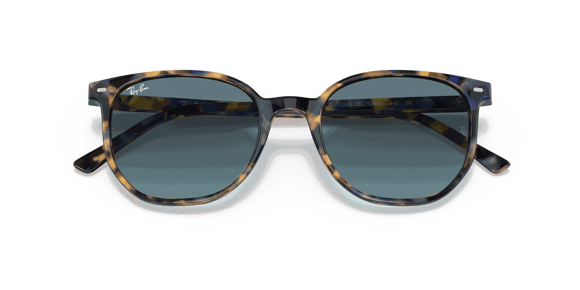 [Blue Gradient Lenses, Polished Yellow & Blue Havana Frame]