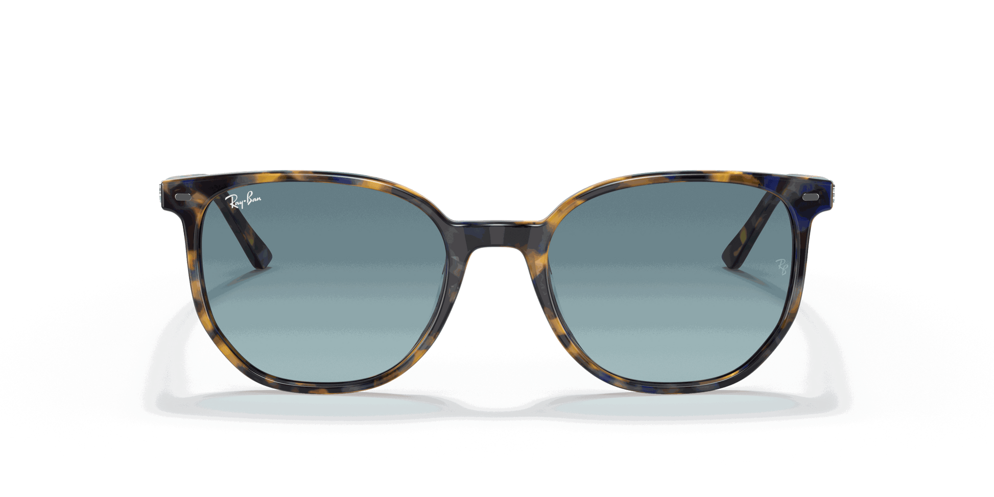 [Blue Gradient Lenses, Polished Yellow & Blue Havana Frame]