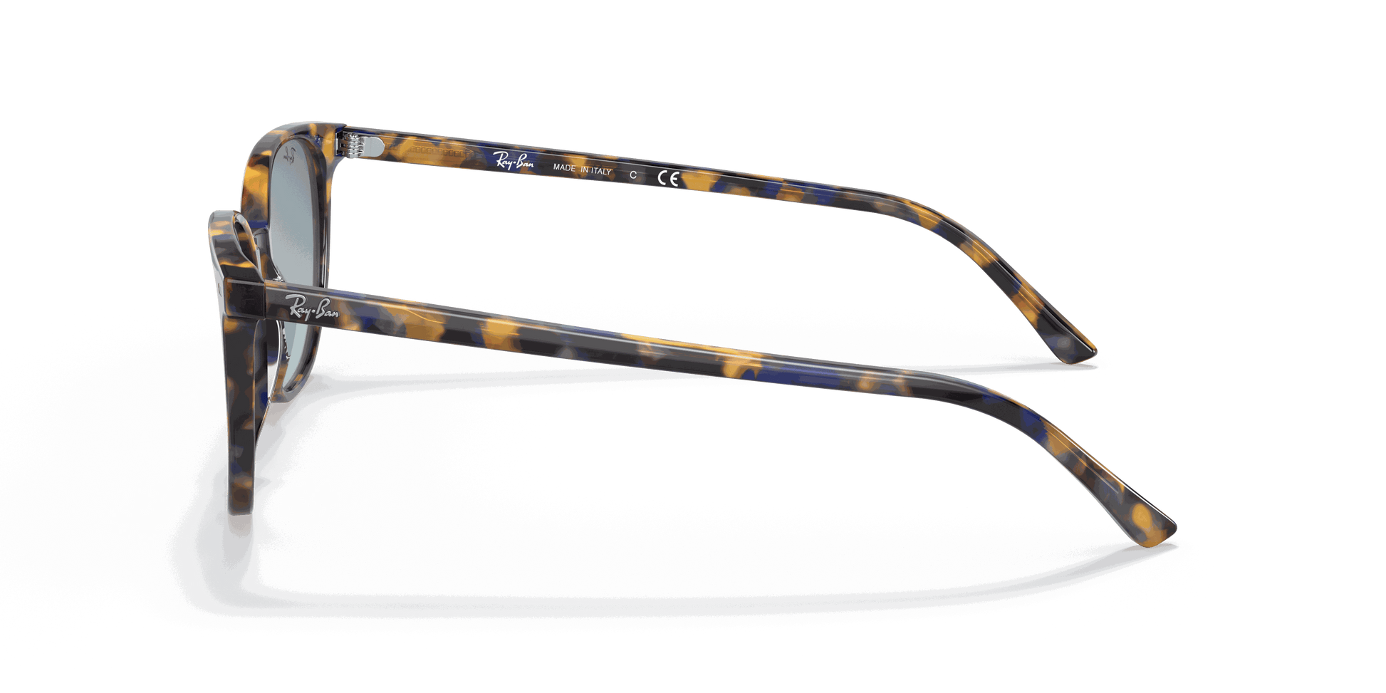 [Blue Gradient Lenses, Polished Yellow & Blue Havana Frame]