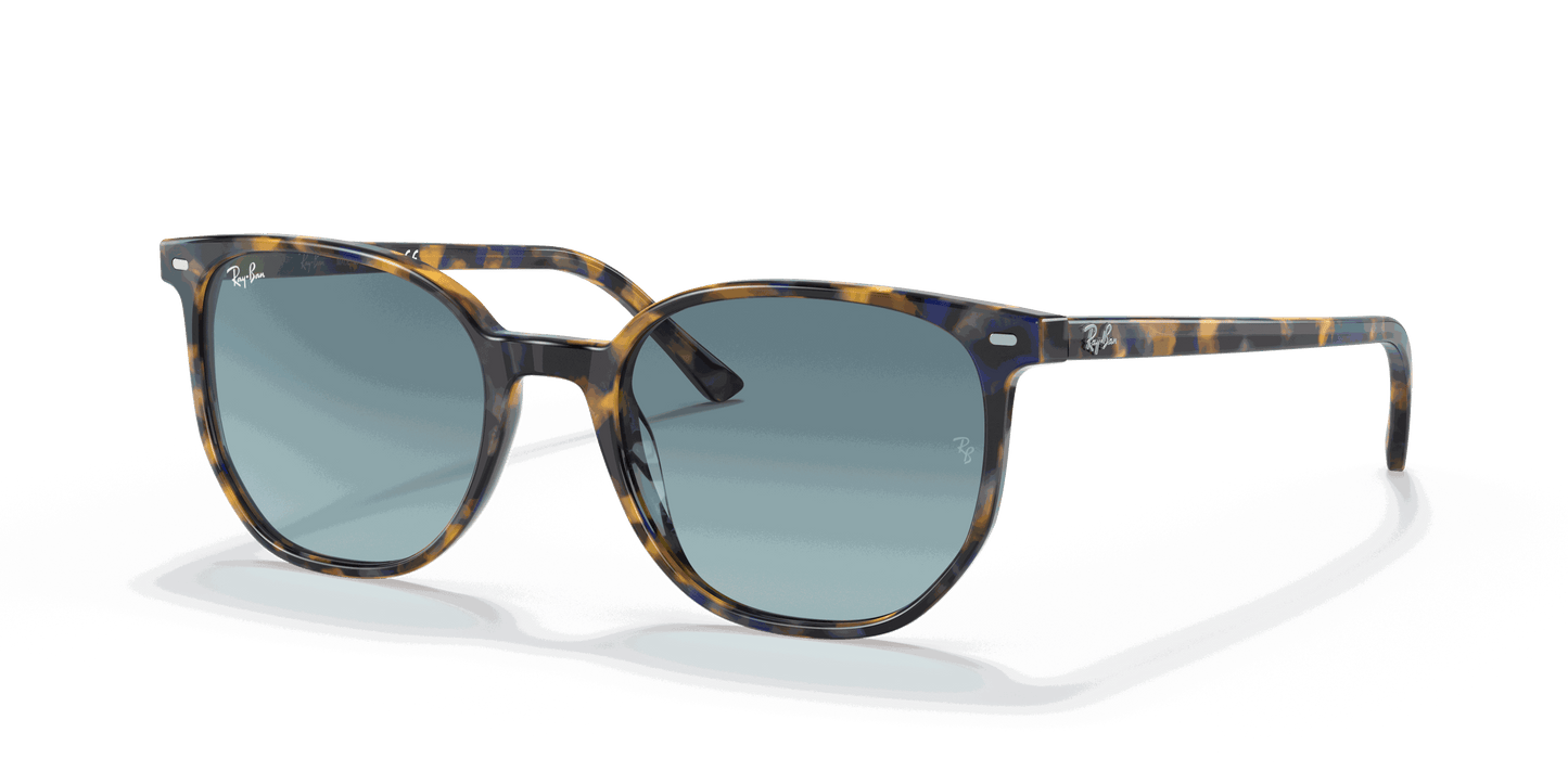 [Blue Gradient Lenses, Polished Yellow & Blue Havana Frame]