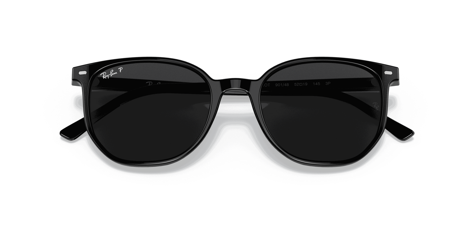 [Black Lenses, Polished Black Frame]