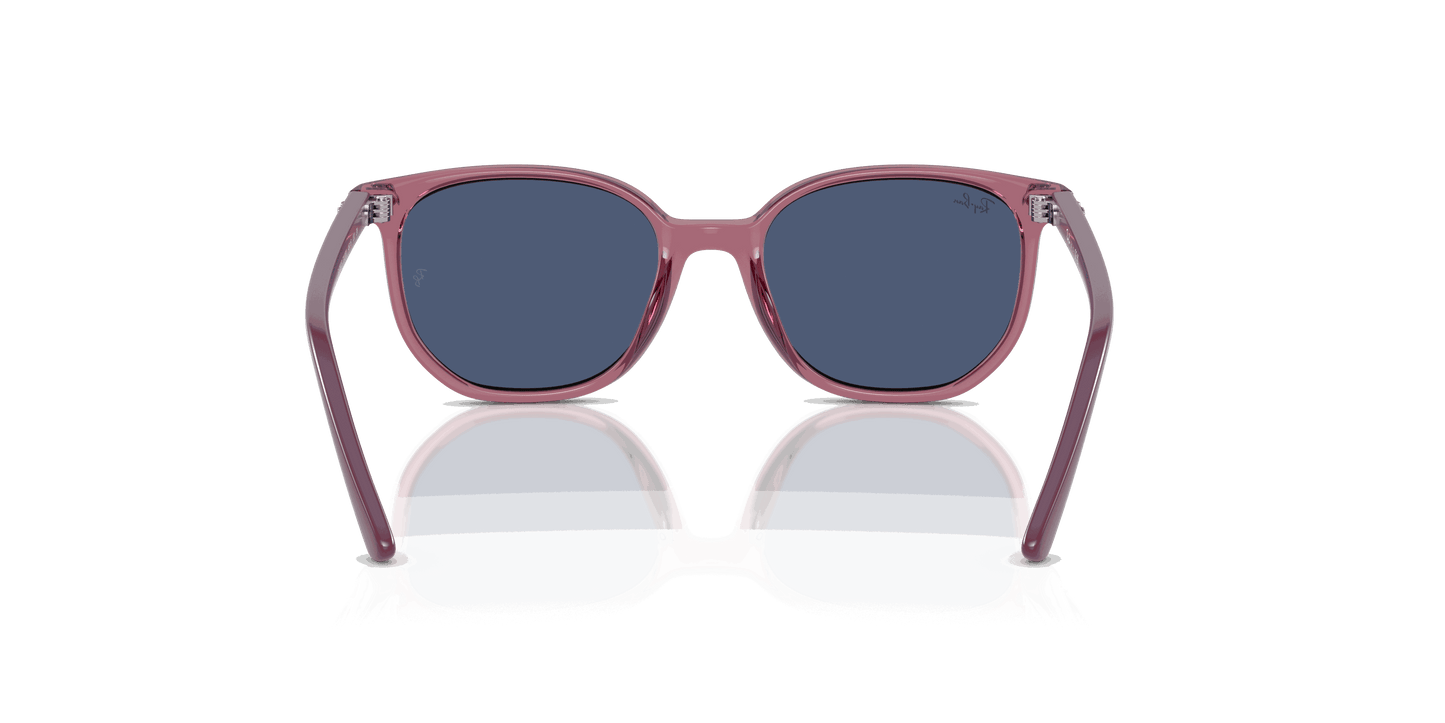 [Dark Blue Lenses, Polished Transparent Pink Frame]