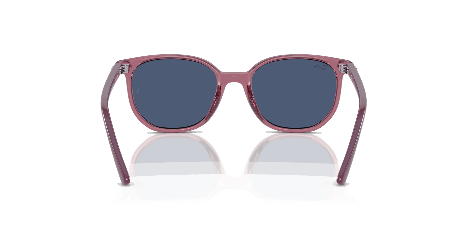 [Dark Blue Lenses, Polished Transparent Pink Frame]