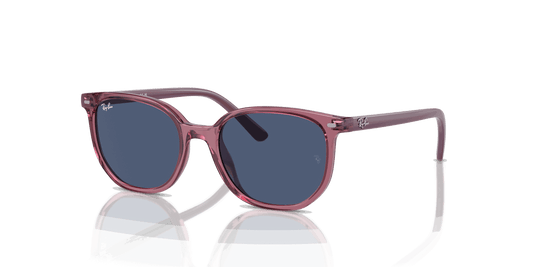 [Dark Blue Lenses, Polished Transparent Pink Frame]