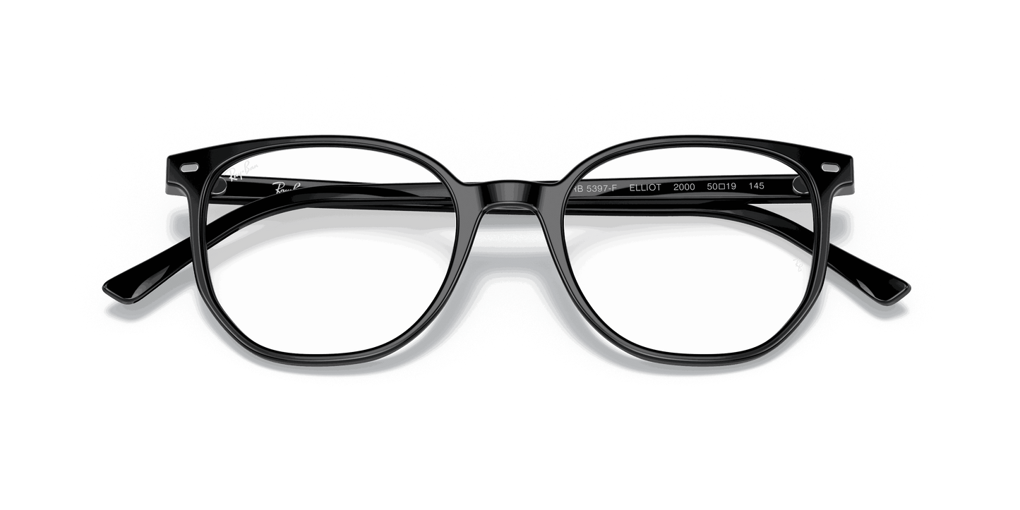 [Clear Lenses, Polished Black Frame]