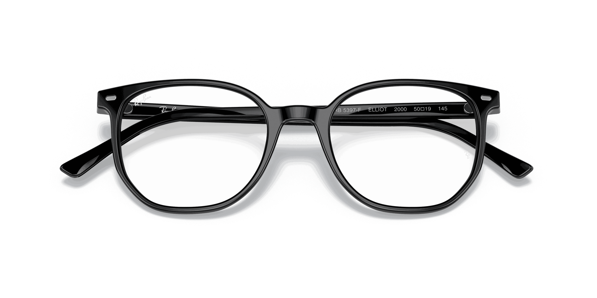 [Clear Lenses, Polished Black Frame]