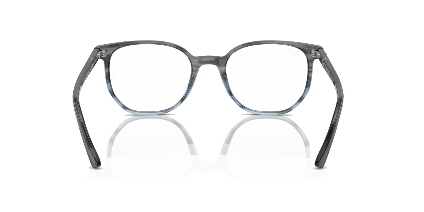 [Clear Lenses, Polished Striped Grey & Blue Frame]