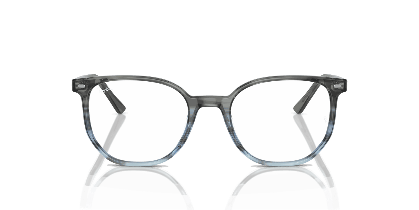 [Clear Lenses, Polished Striped Grey & Blue Frame]