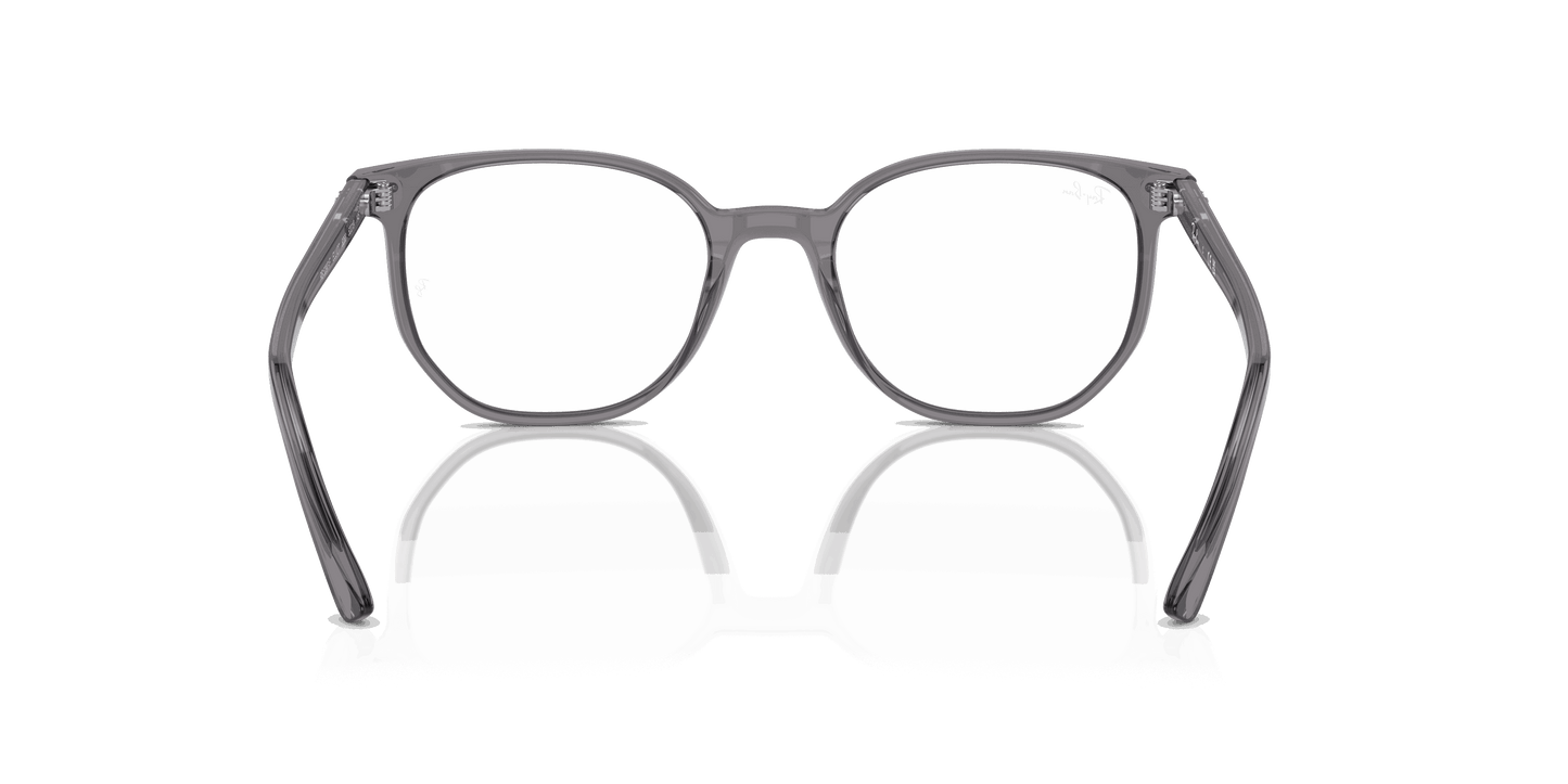 [Demo Lens Lenses, Polished Transparent Grey Frame]