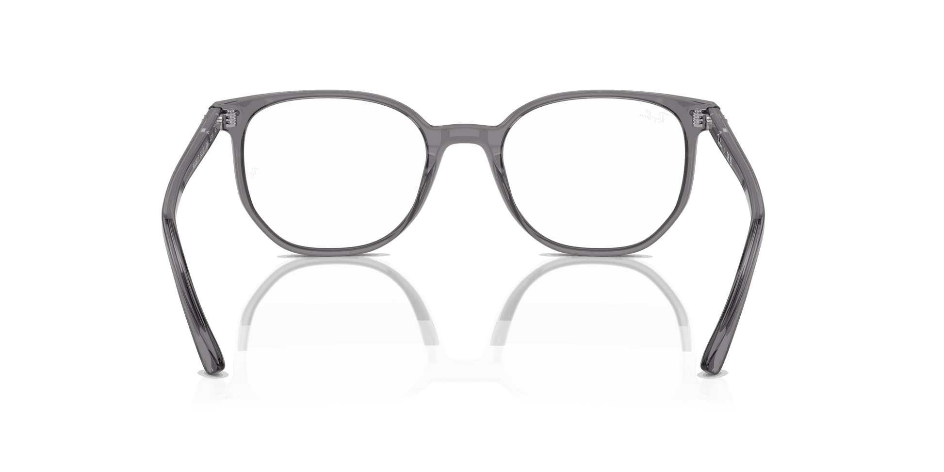 [Demo Lens Lenses, Polished Transparent Grey Frame]