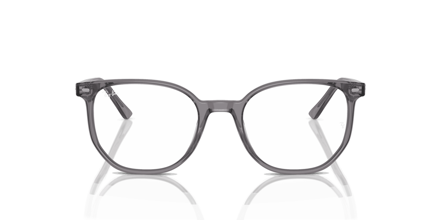 [Demo Lens Lenses, Polished Transparent Grey Frame]