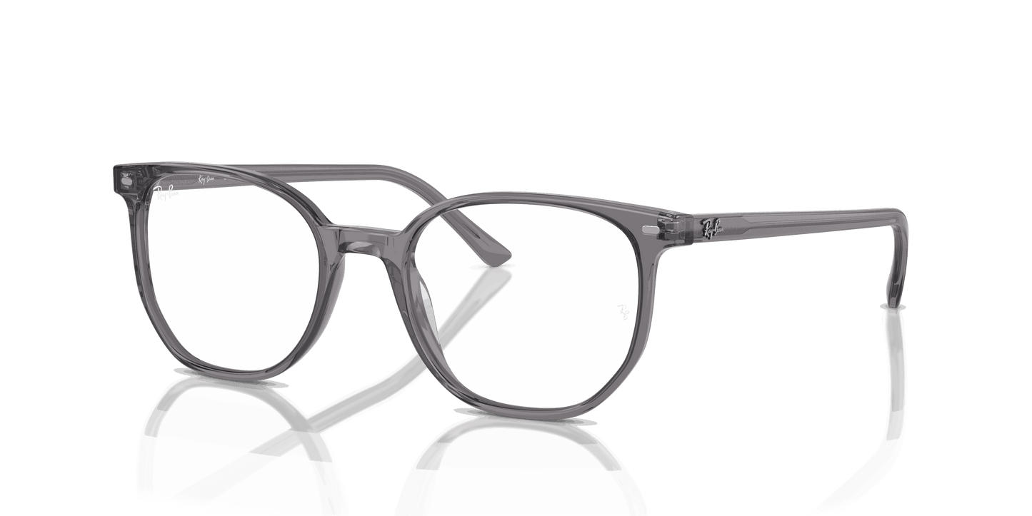 [Demo Lens Lenses, Polished Transparent Grey Frame]