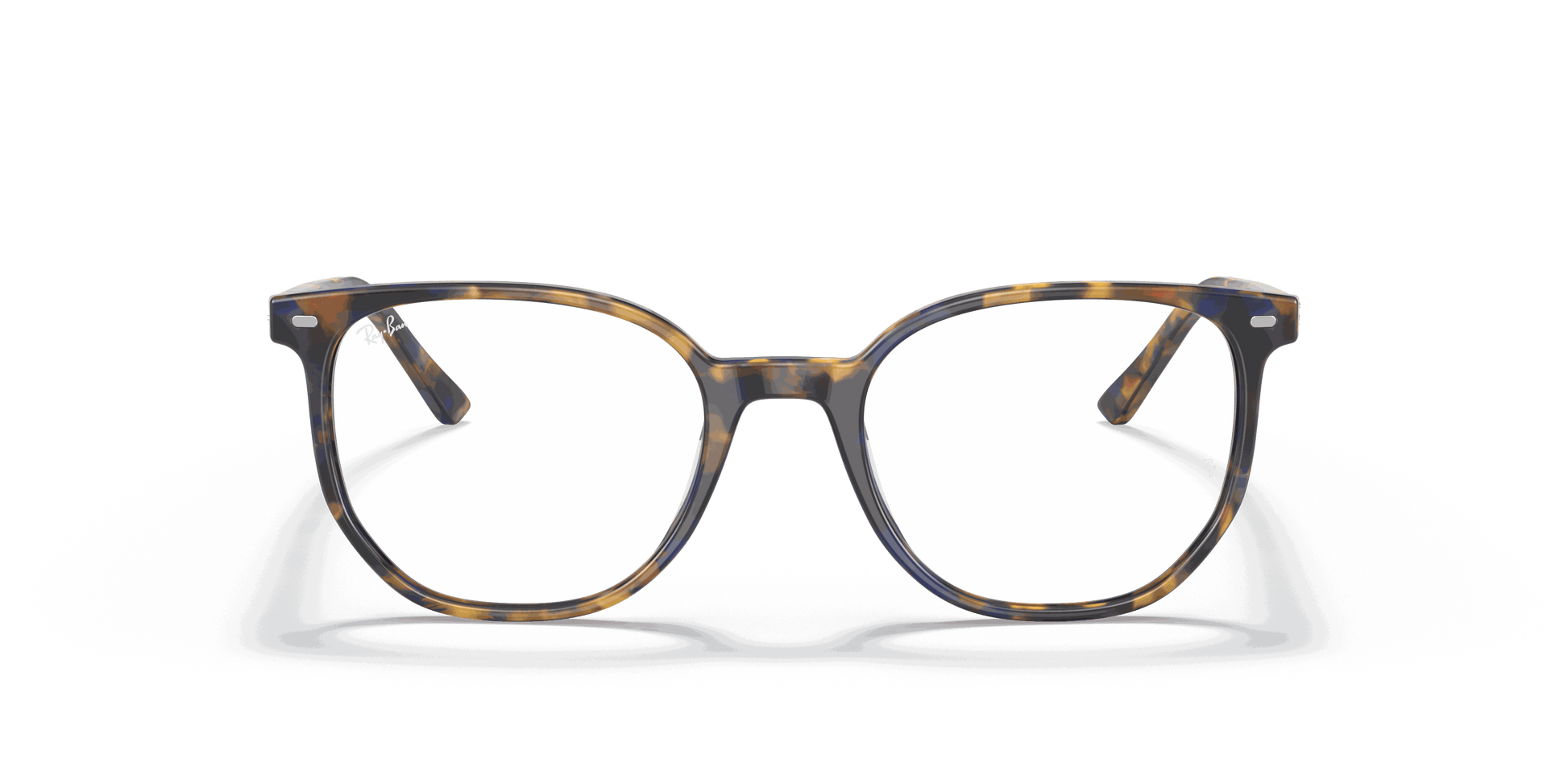 [Clear Lenses, Polished Yellow & Blue Havana Frame]