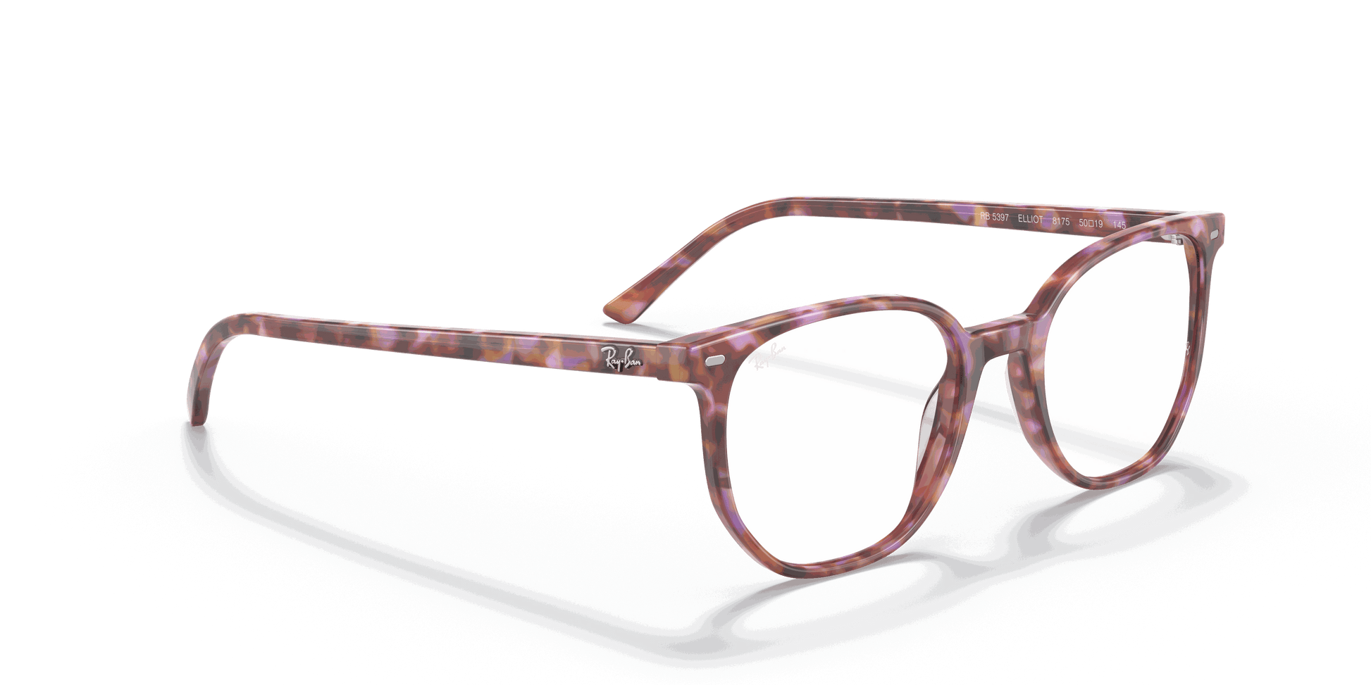 [Clear Lenses, Polished Brown & Violet Havana Frame]