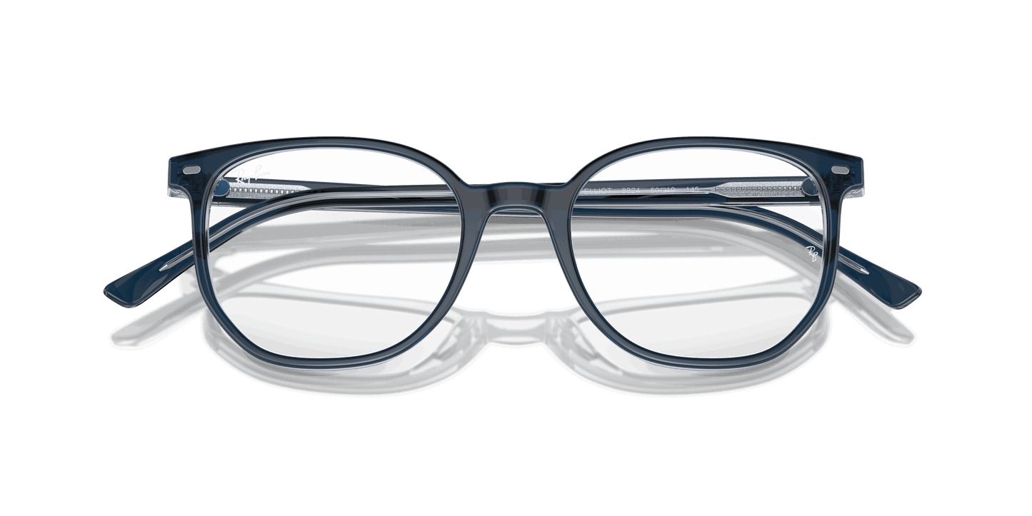 [Demo Lens Lenses, Polished Blue On Transparent Blue Frame]