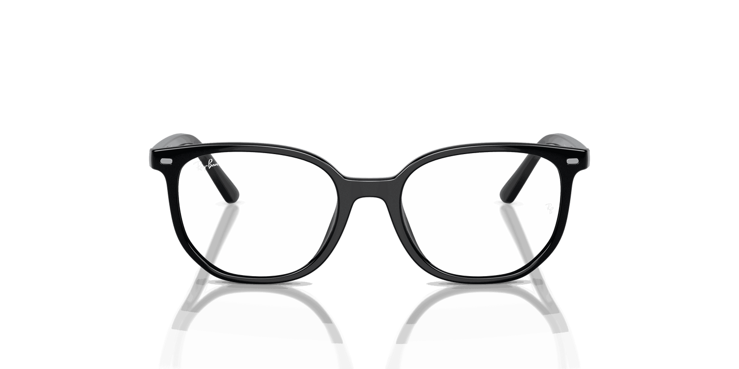 [Clear Lenses, Polished Black Frame]