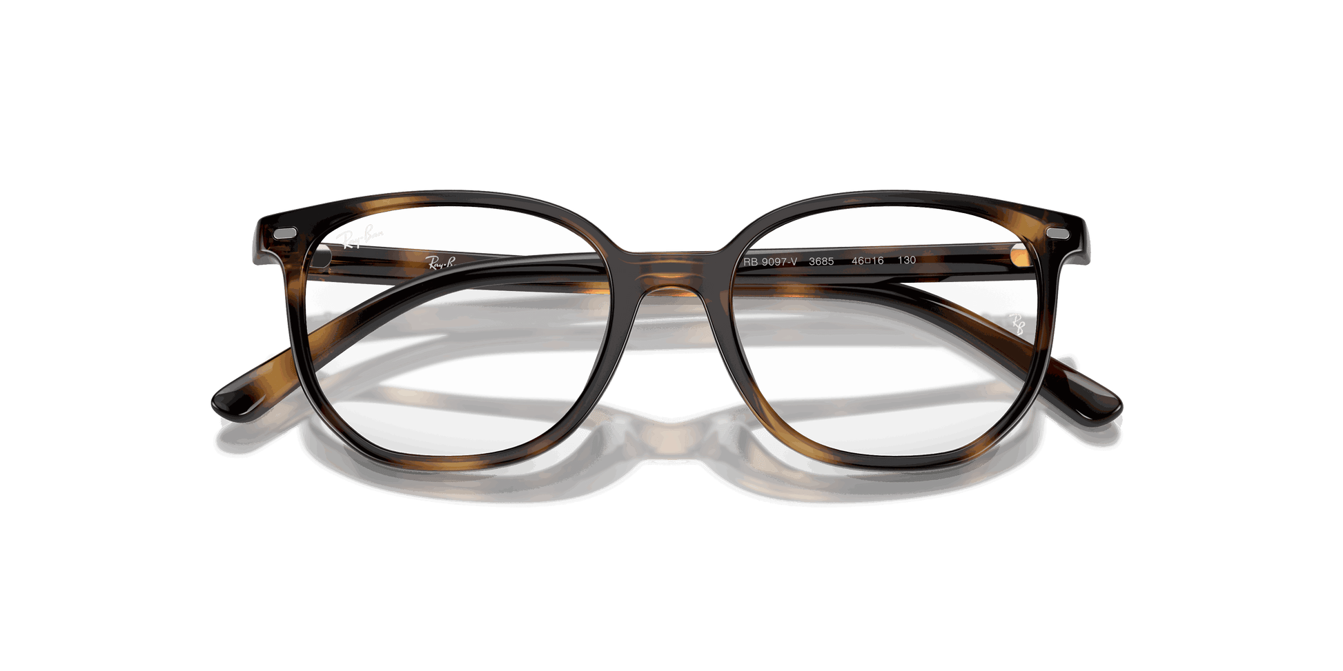 [Clear Lenses, Polished Havana Frame]