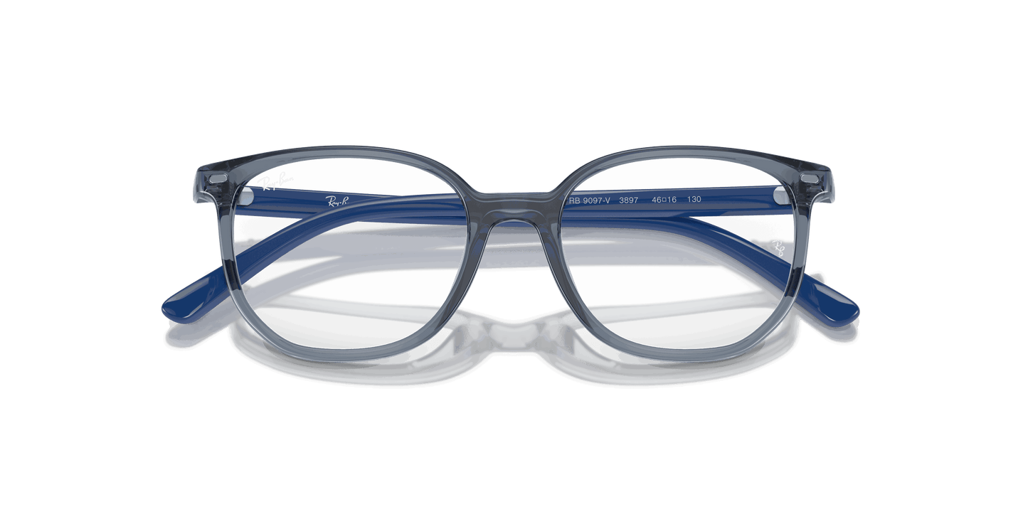 [Clear Lenses, Polished Transparent Blue Frame]