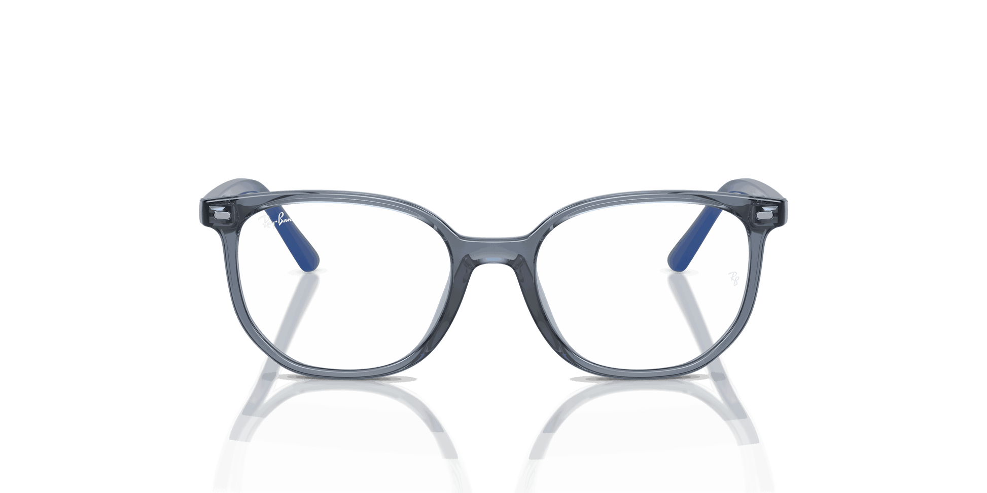 [Clear Lenses, Polished Transparent Blue Frame]