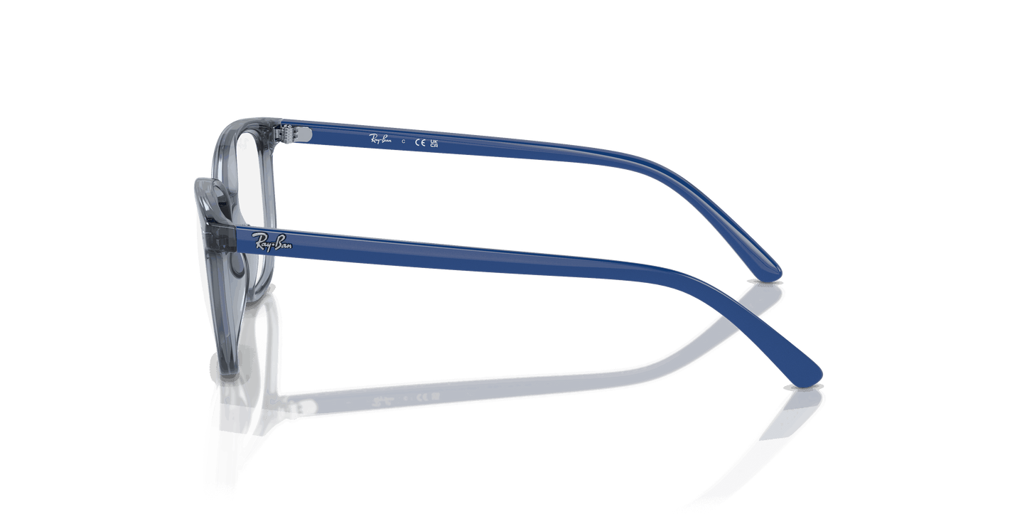 [Clear Lenses, Polished Transparent Blue Frame]