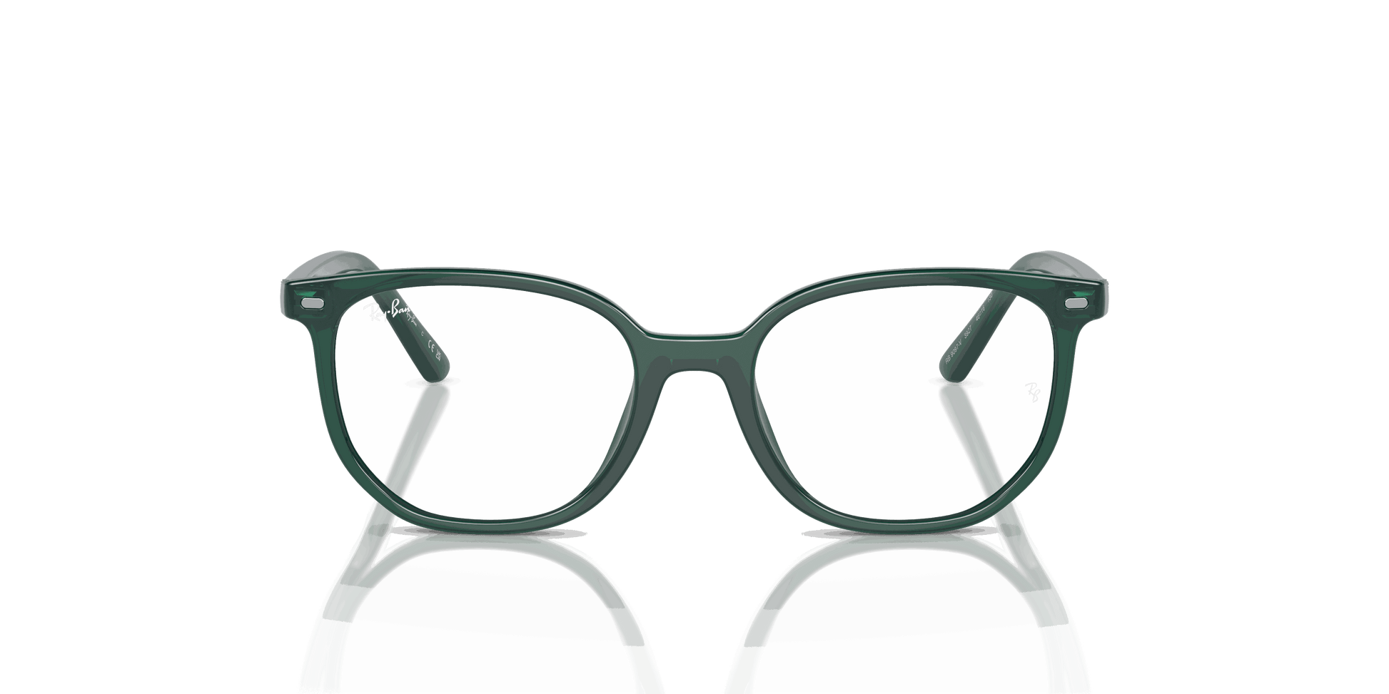 [Clear Lenses, Polished Opal Green Frame]
