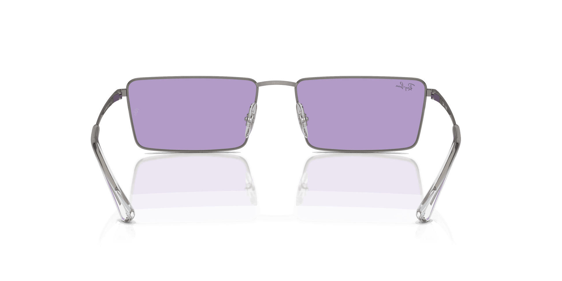 [Violet Lenses, Polished Gunmetal Frame]