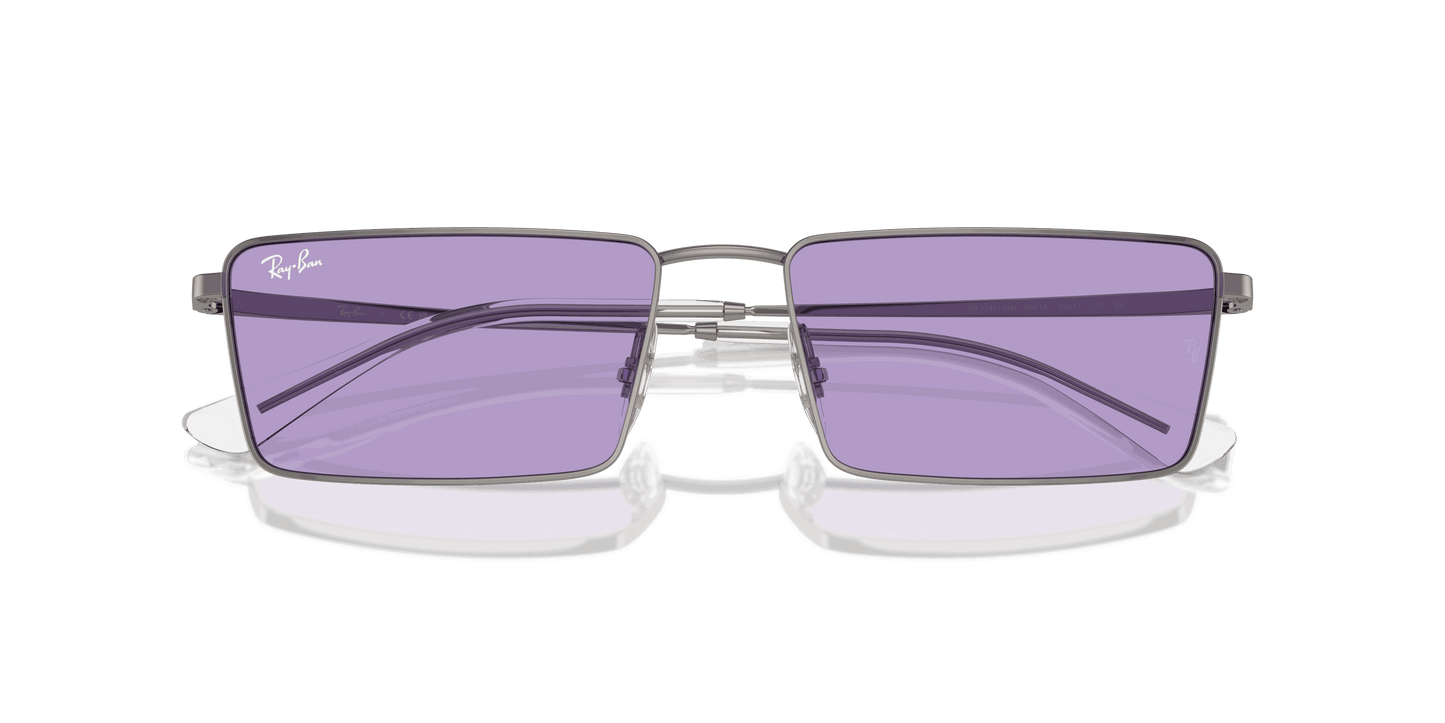 [Violet Lenses, Polished Gunmetal Frame]
