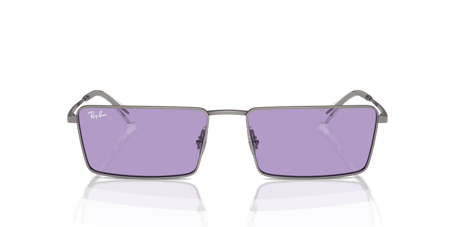 [Violet Lenses, Polished Gunmetal Frame]