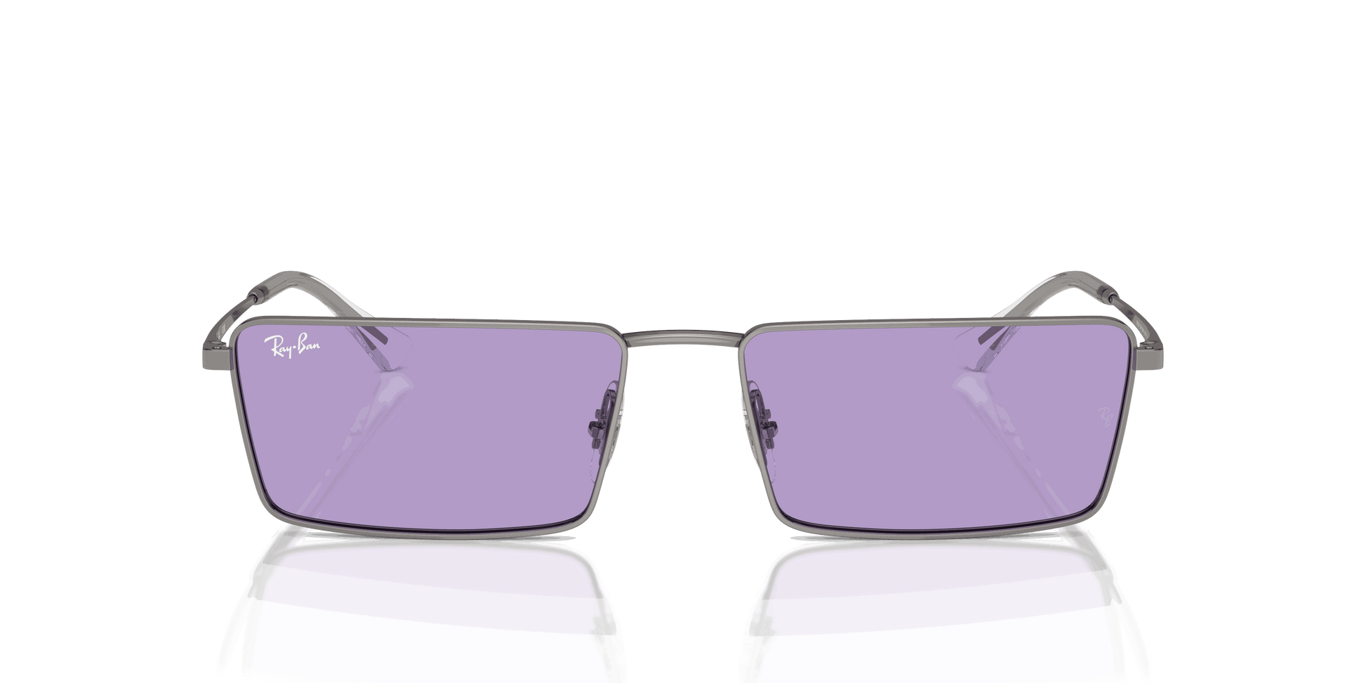 [Violet Lenses, Polished Gunmetal Frame]