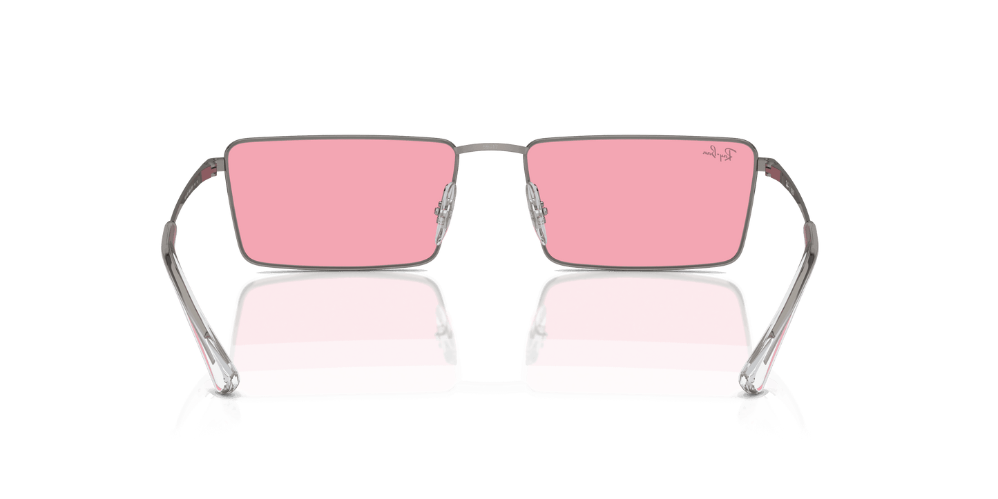 [Pink Lenses, Polished Gunmetal Frame]